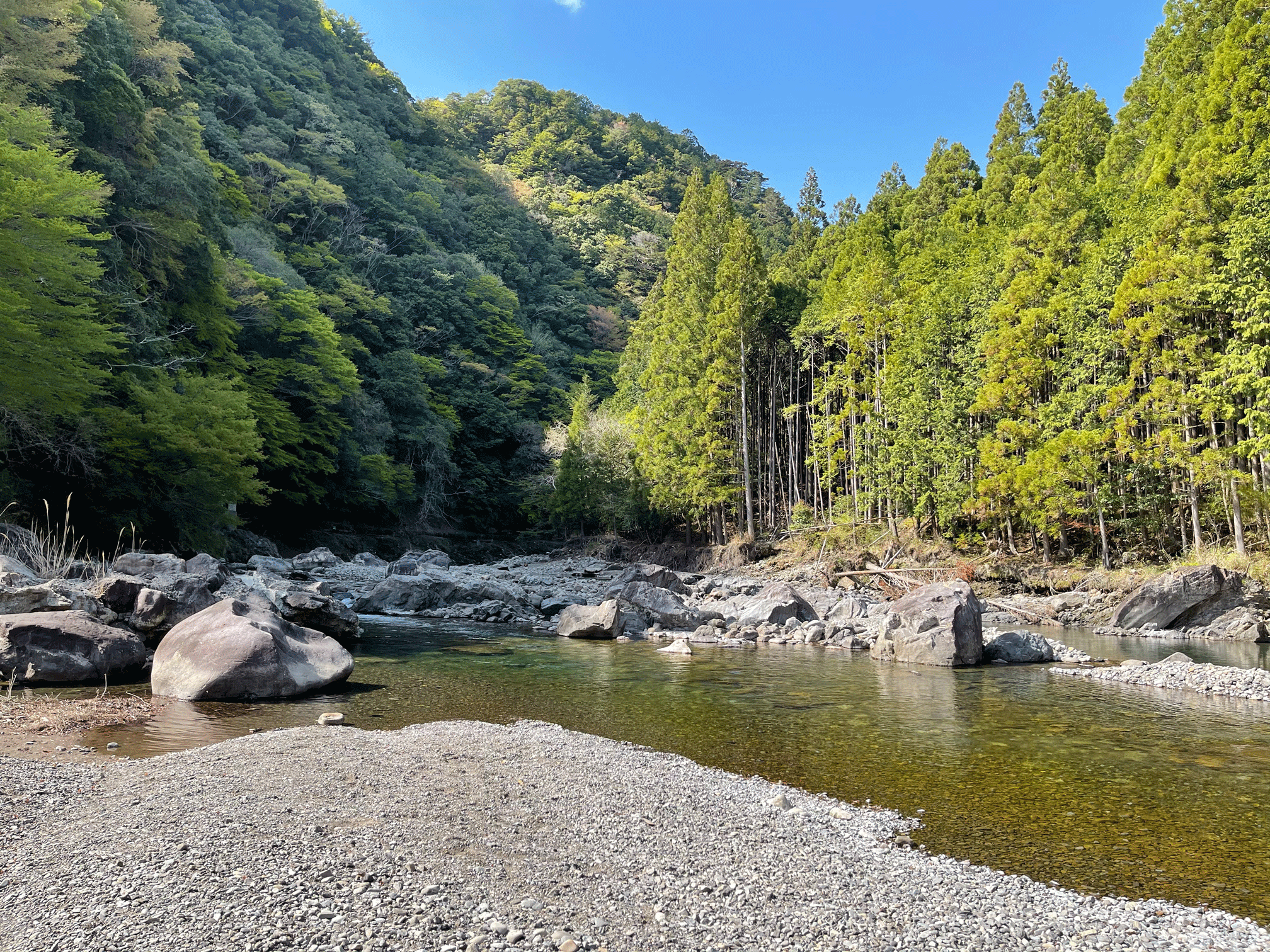 奥熊野温泉 女神の湯 アイリスパークオートキャンプ場 日置川沿いの緑あふれるキャンプ場